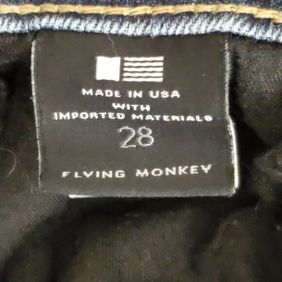 Flying Monkey Platinum Stretch Skinny Jeans Womans Size 28 Blue Denim Low Rise - Picture 4 of 10